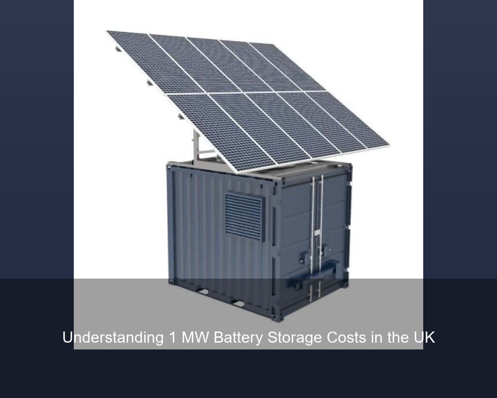 Understanding 1 MW Battery Storage Costs in the UK