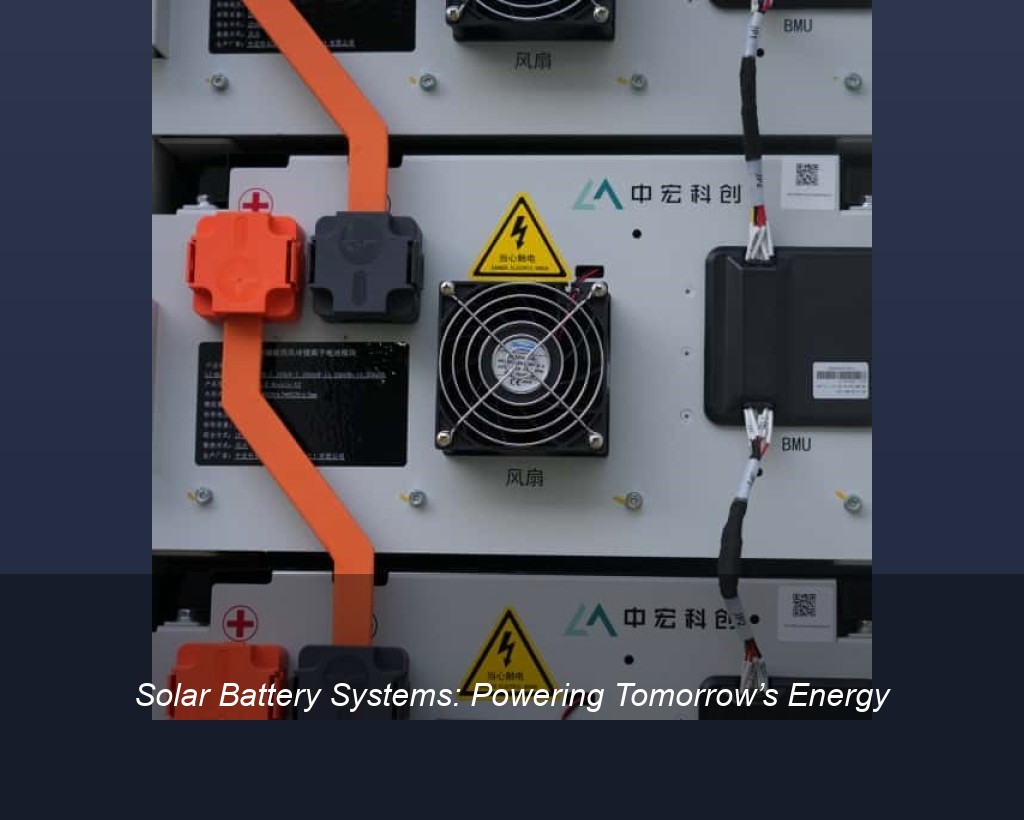 Solar Battery Systems: Powering Tomorrow’s Energy