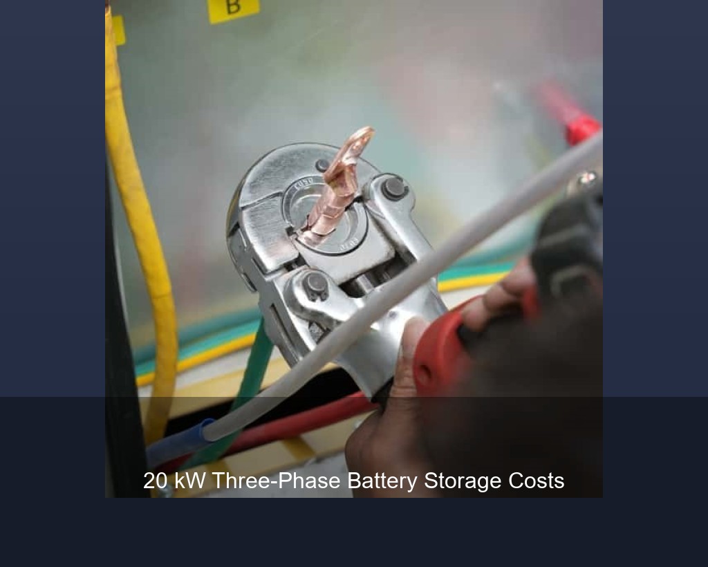 20 kW Three-Phase Battery Storage Costs