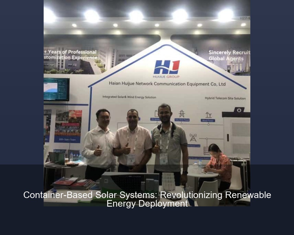 Container-Based Solar Systems: Revolutionizing Renewable Energy Deployment