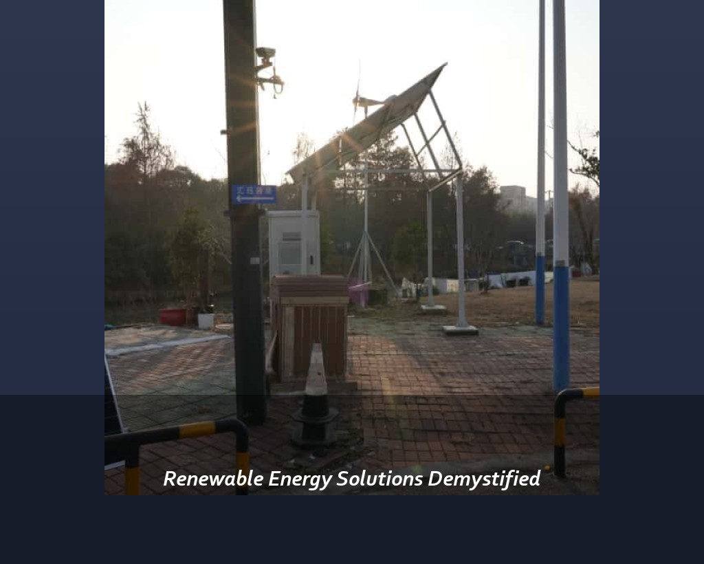 Renewable Energy Solutions Demystified