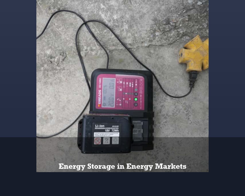 Energy Storage in Energy Markets