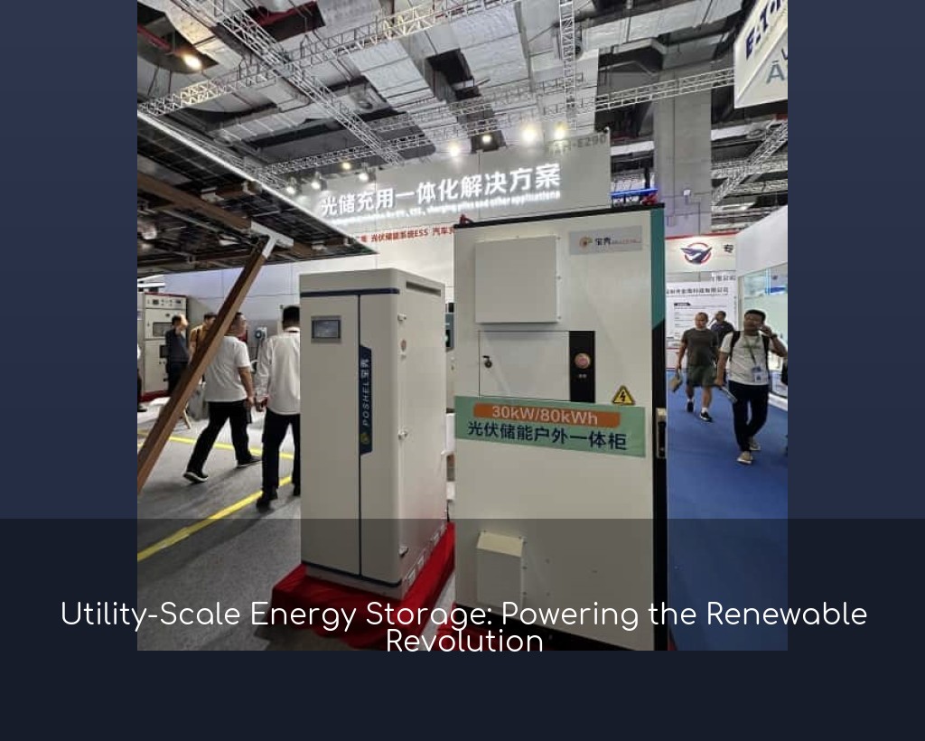 Utility-Scale Energy Storage: Powering the Renewable Revolution