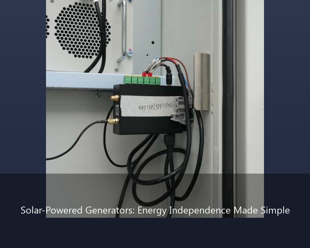 Solar-Powered Generators: Energy Independence Made Simple