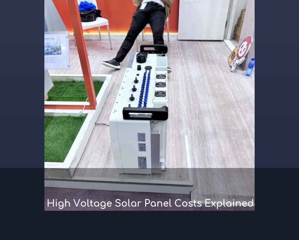 High Voltage Solar Panel Costs Explained