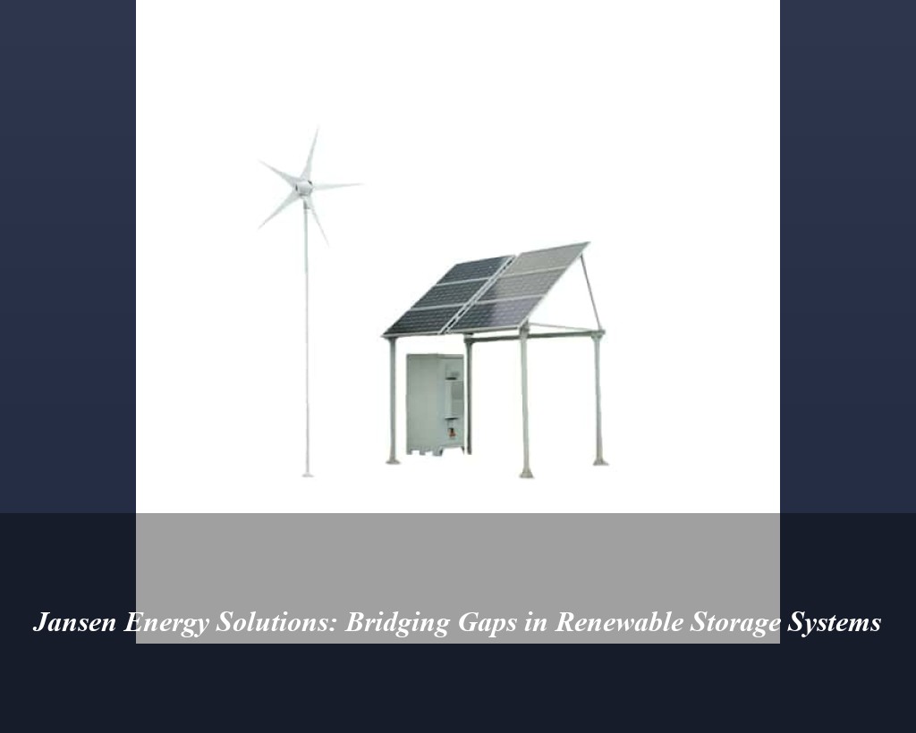 Jansen Energy Solutions: Bridging Gaps in Renewable Storage Systems