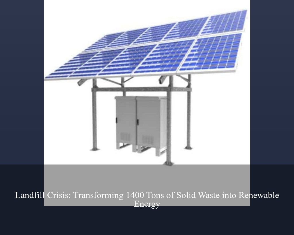 Landfill Crisis: Transforming 1400 Tons of Solid Waste into Renewable Energy