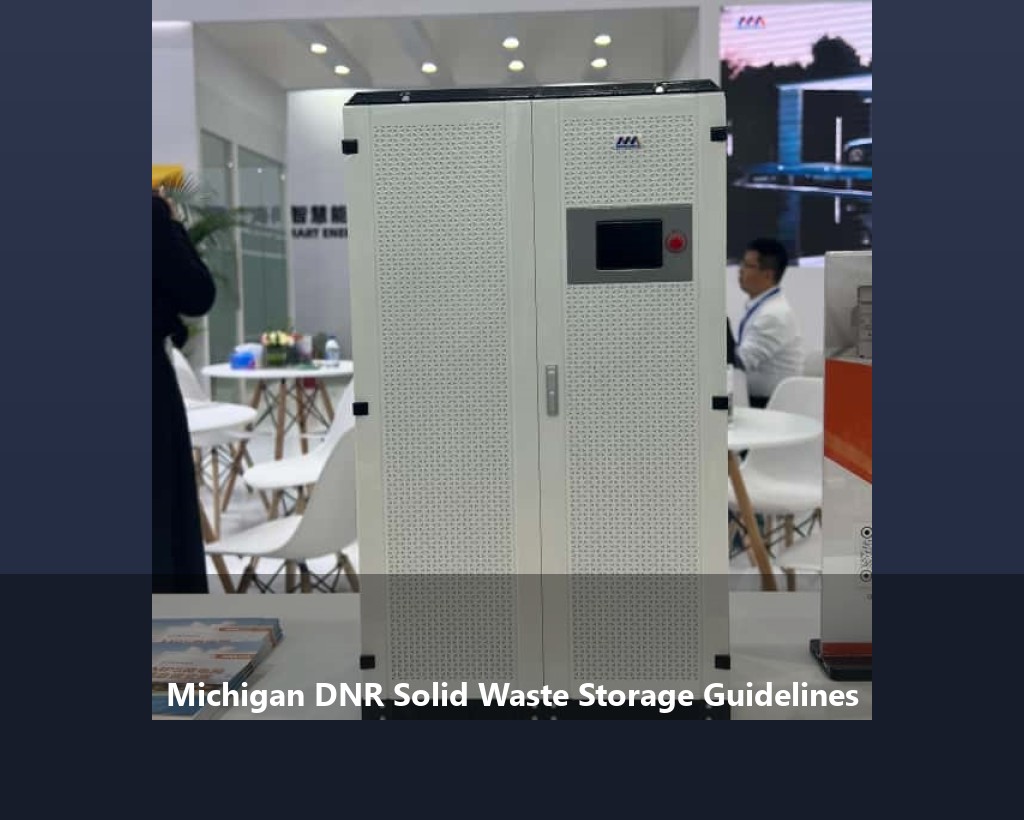 Michigan DNR Solid Waste Storage Guidelines