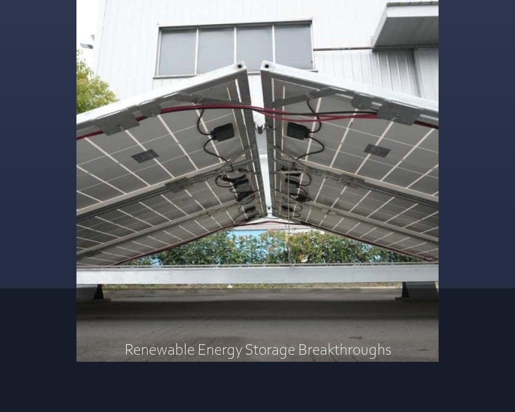 Renewable Energy Storage Breakthroughs