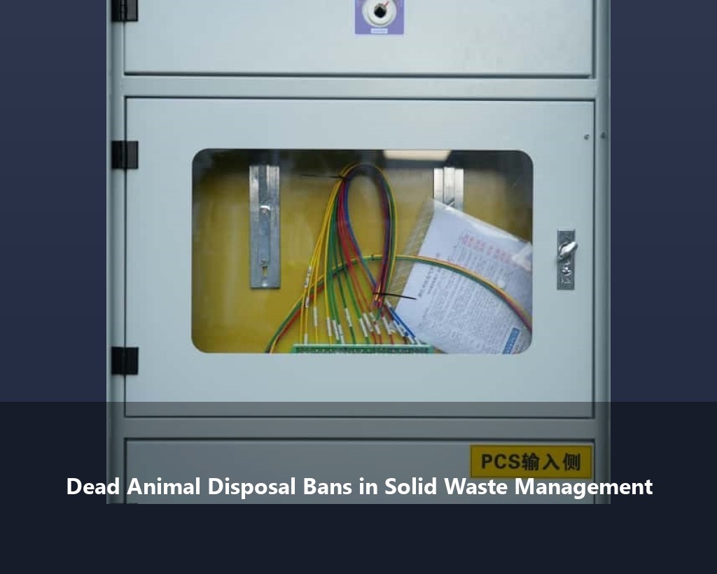 Dead Animal Disposal Bans in Solid Waste Management