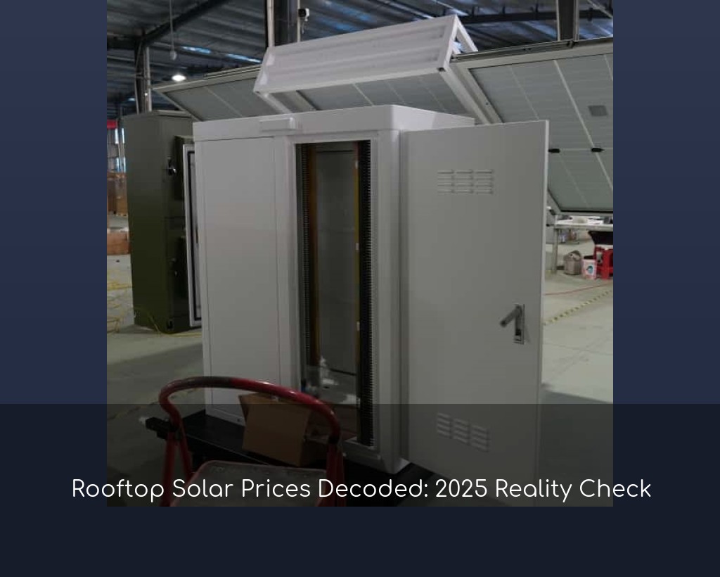 Rooftop Solar Prices Decoded: 2025 Reality Check