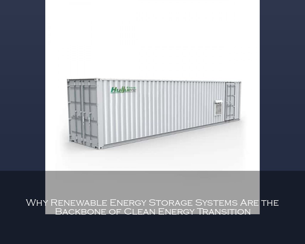 Why Renewable Energy Storage Systems Are the Backbone of Clean Energy Transition