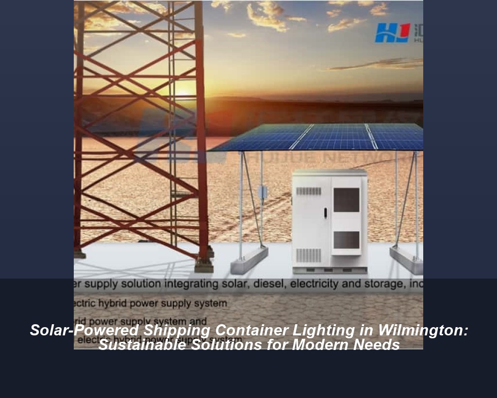 Solar-Powered Shipping Container Lighting in Wilmington: Sustainable Solutions for Modern Needs