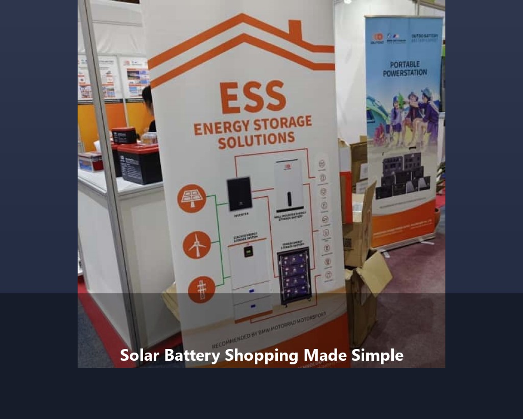 Solar Battery Shopping Made Simple