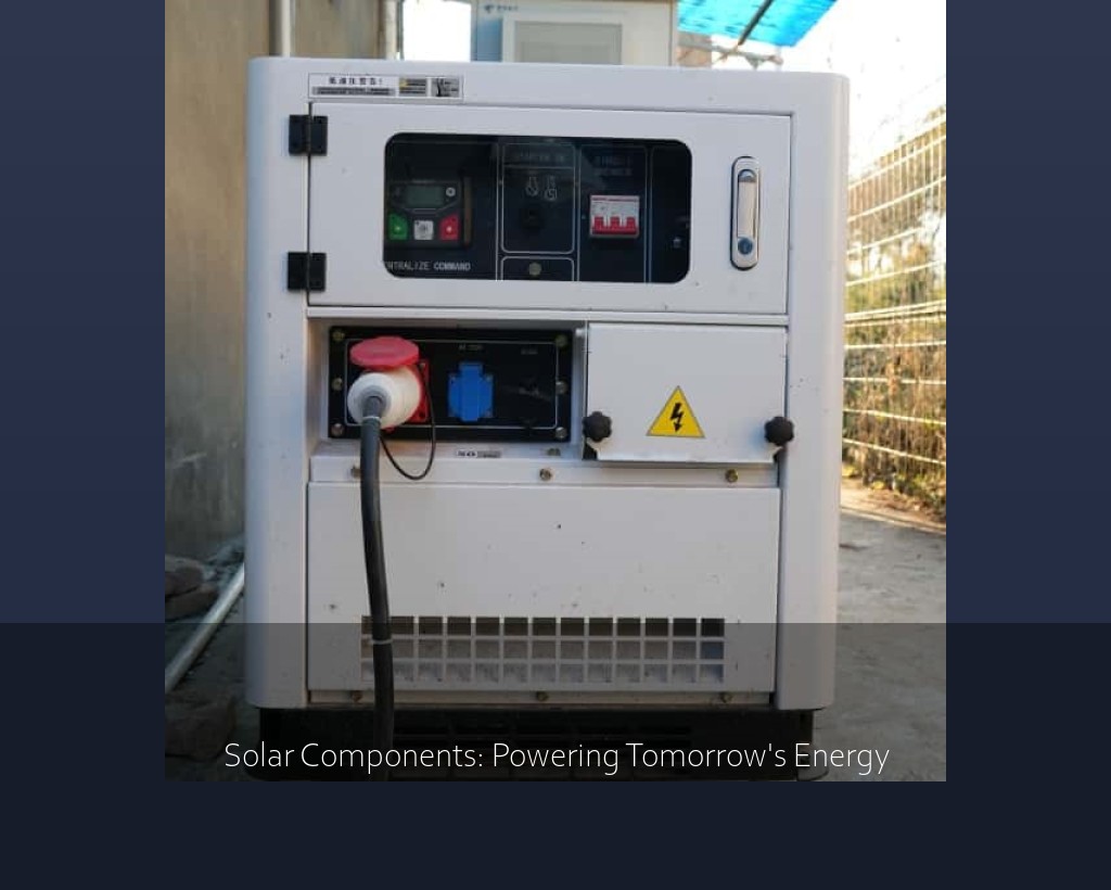 Solar Components: Powering Tomorrow's Energy