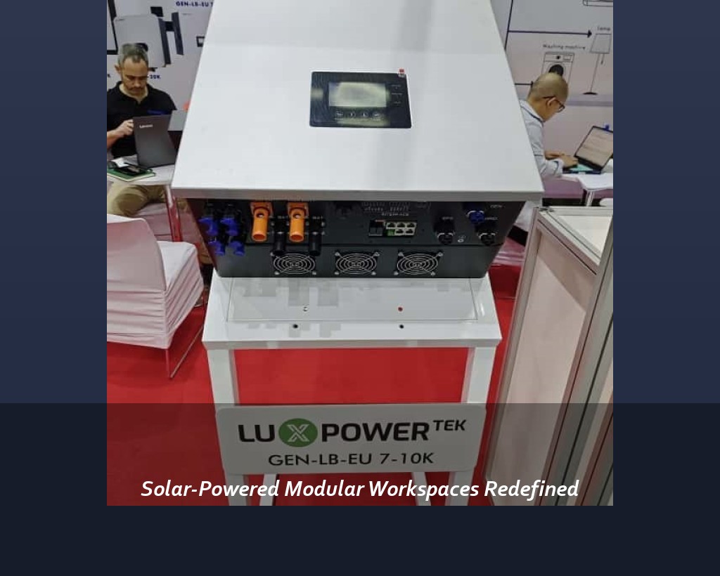 Solar-Powered Modular Workspaces Redefined