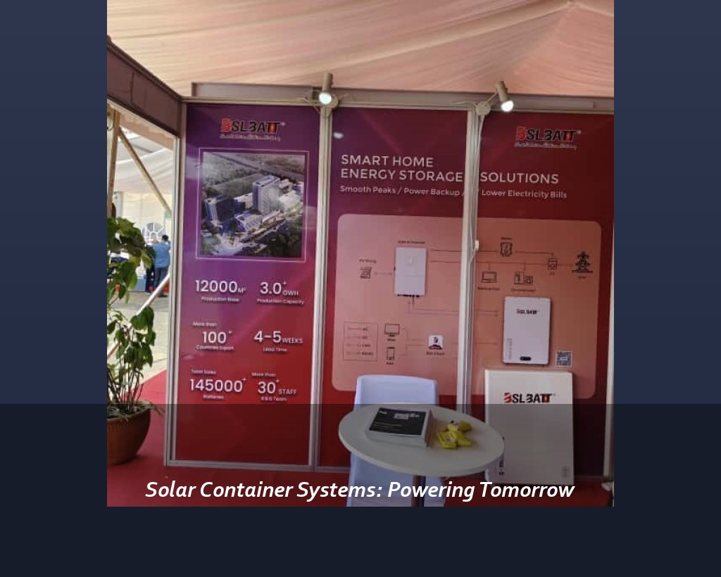 Solar Container Systems: Powering Tomorrow