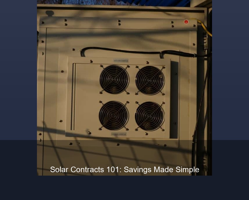 Solar Contracts 101: Savings Made Simple