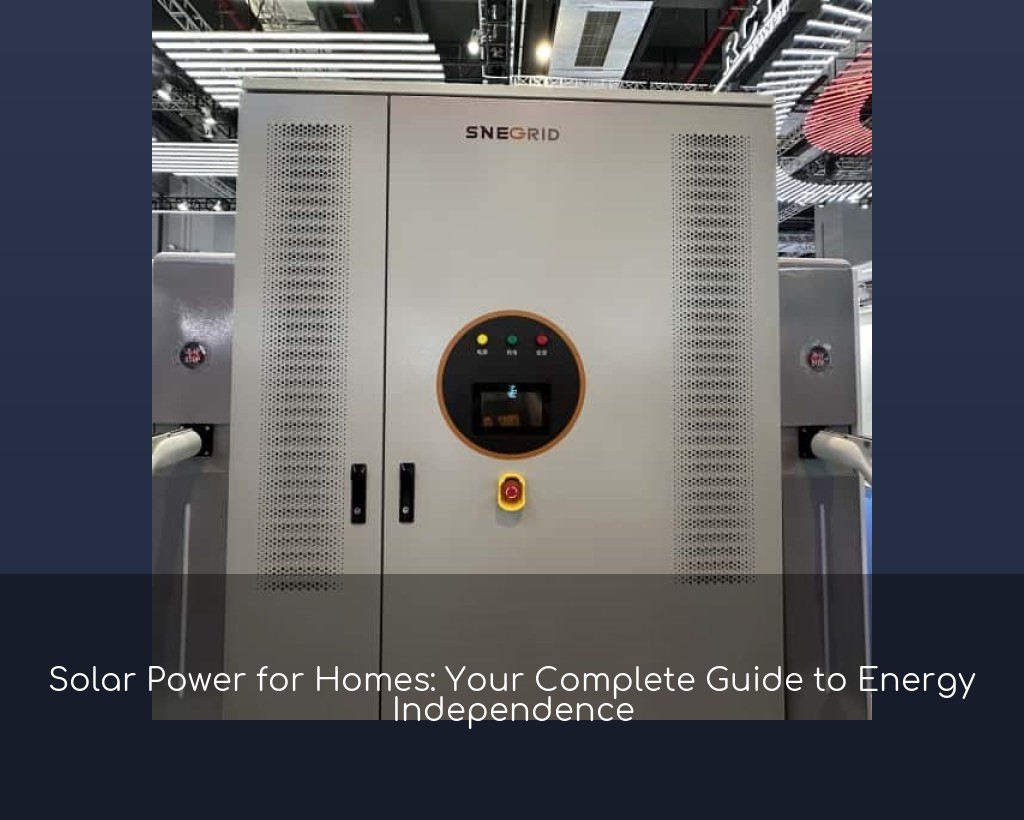 Solar Power for Homes: Your Complete Guide to Energy Independence