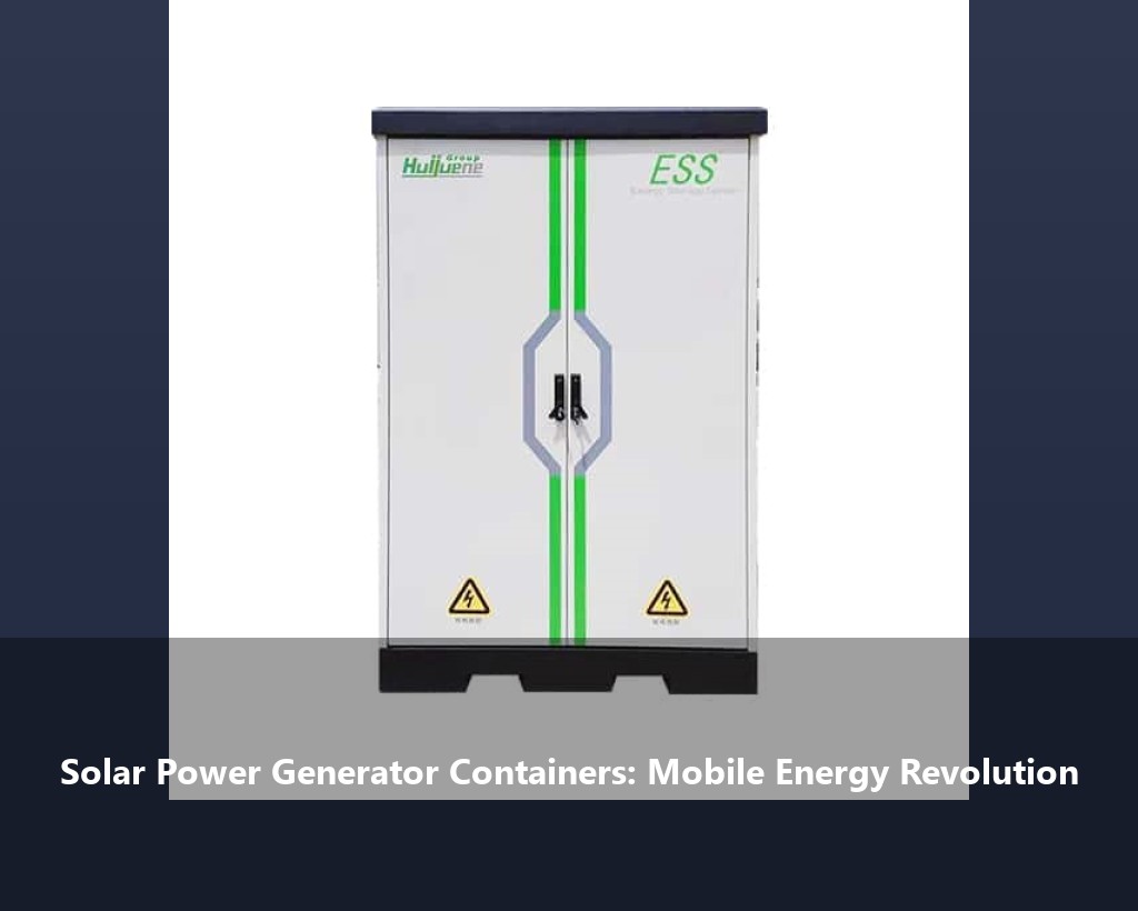 Solar Power Generator Containers: Mobile Energy Revolution