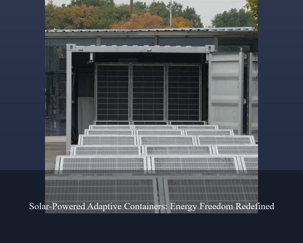 Solar-Powered Adaptive Containers: Energy Freedom Redefined