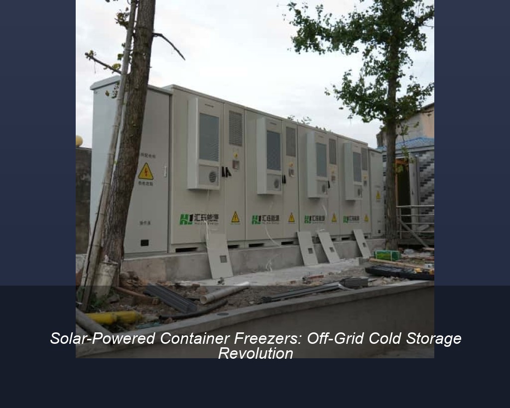 Solar-Powered Container Freezers: Off-Grid Cold Storage Revolution