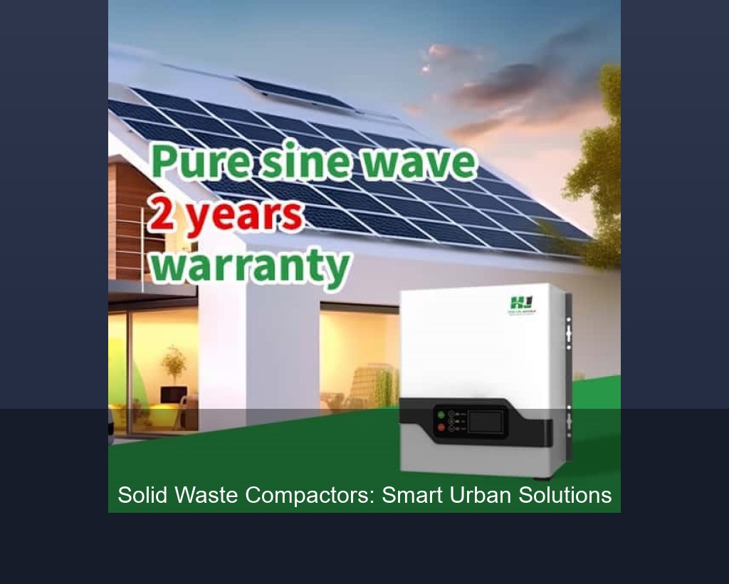 Solid Waste Compactors: Smart Urban Solutions