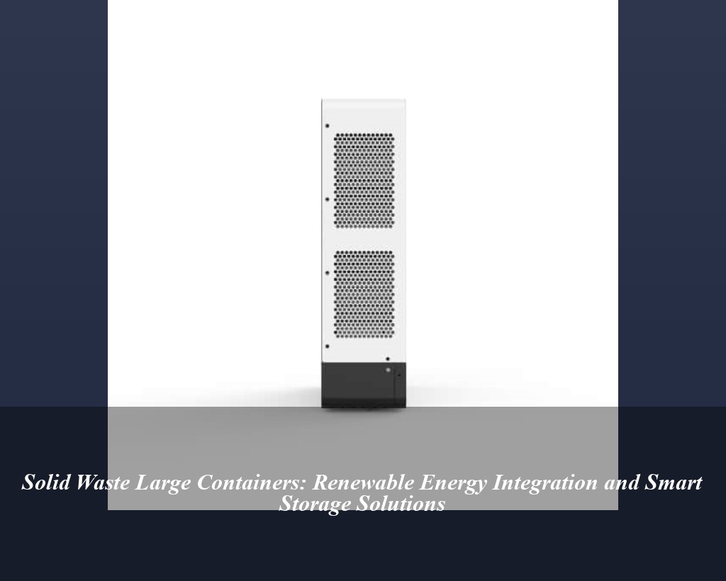 Solid Waste Large Containers: Renewable Energy Integration and Smart Storage Solutions