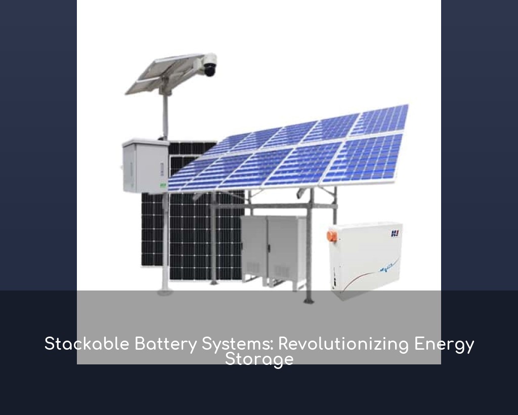 Stackable Battery Systems: Revolutionizing Energy Storage