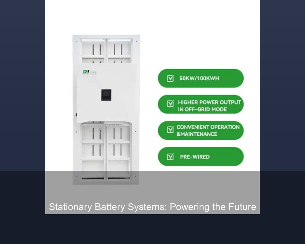Stationary Battery Systems: Powering the Future