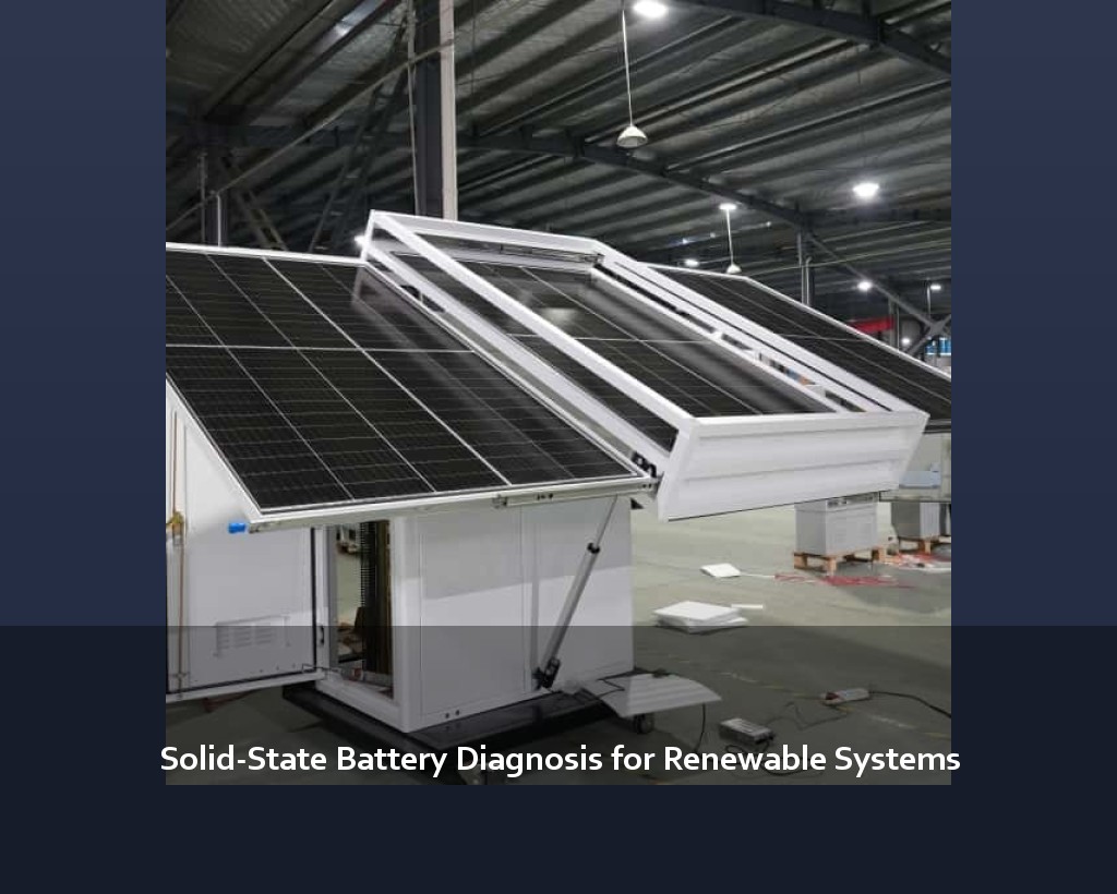 Solid-State Battery Diagnosis for Renewable Systems