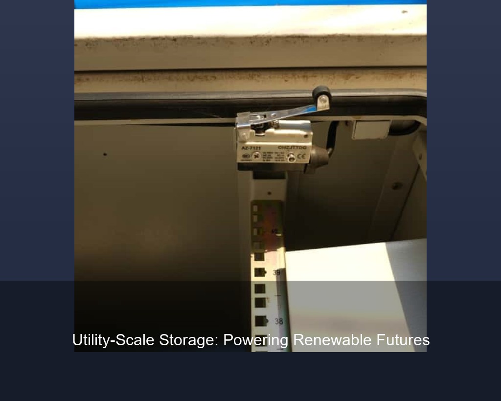Utility-Scale Storage: Powering Renewable Futures