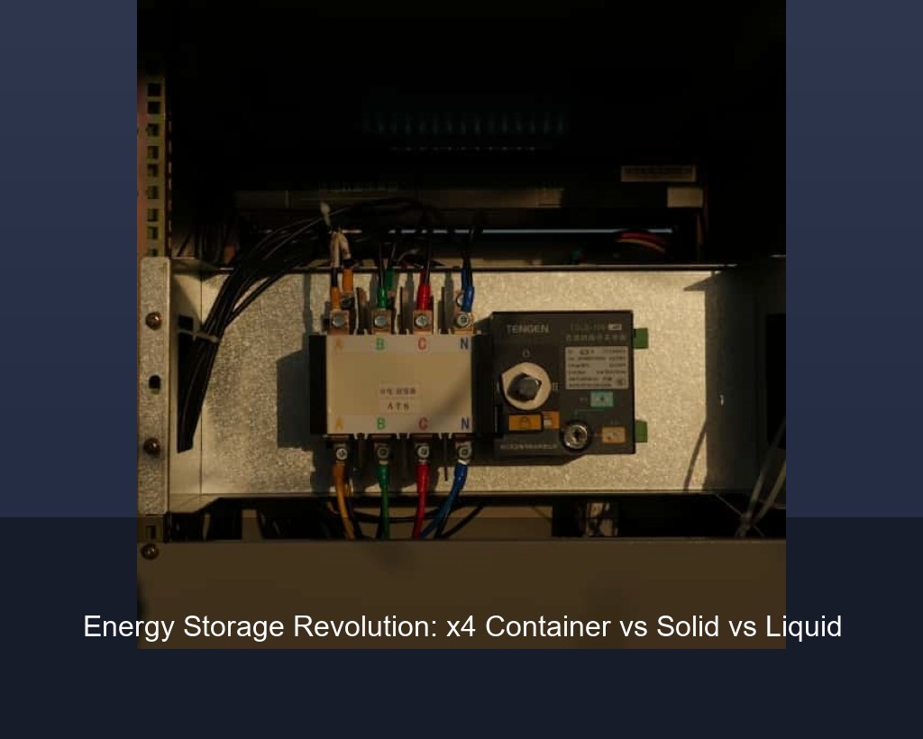 Energy Storage Revolution: x4 Container vs Solid vs Liquid